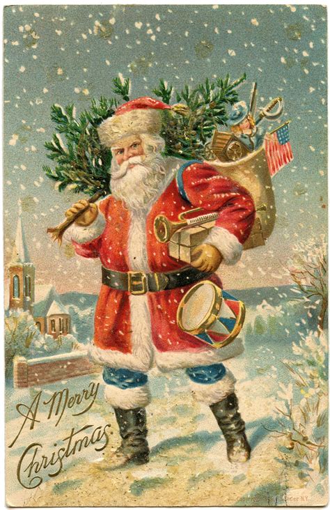 pictures of vintage santa claus|old images of santa claus.